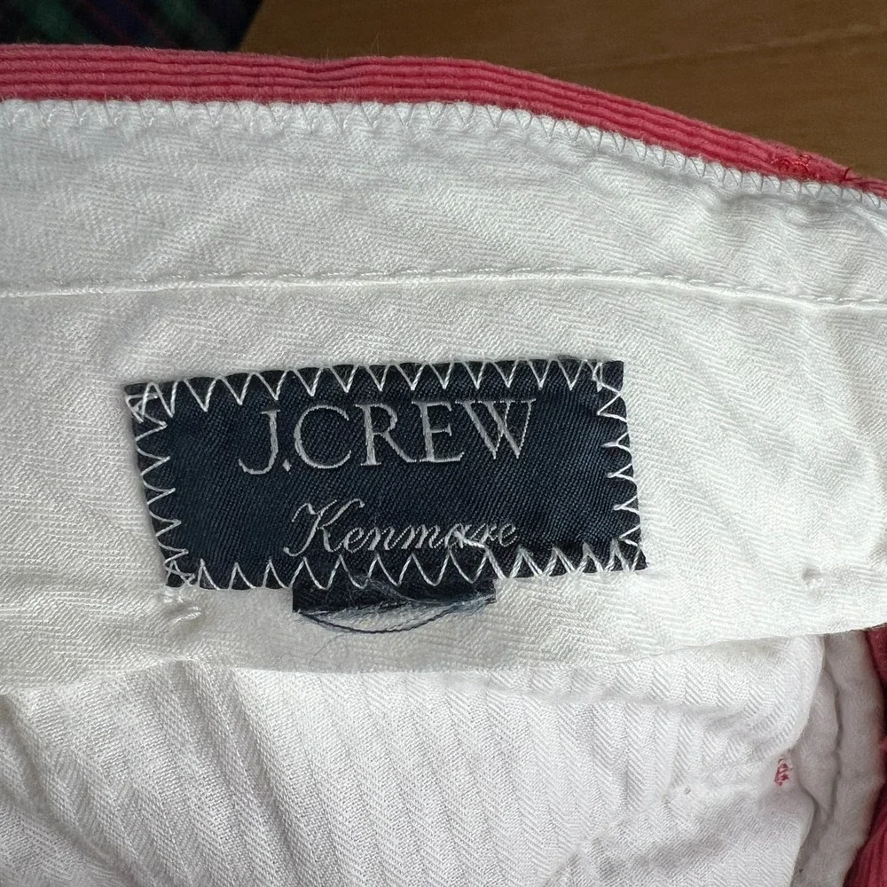 J Crew Kenmare Pants Mens 32 Corduroy Red Preppy Italian Duca‎ Visconti